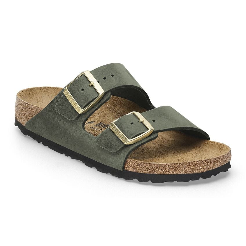 Birkenstock Arizona in Thyme Oiled Leather Available in Narrow Widths