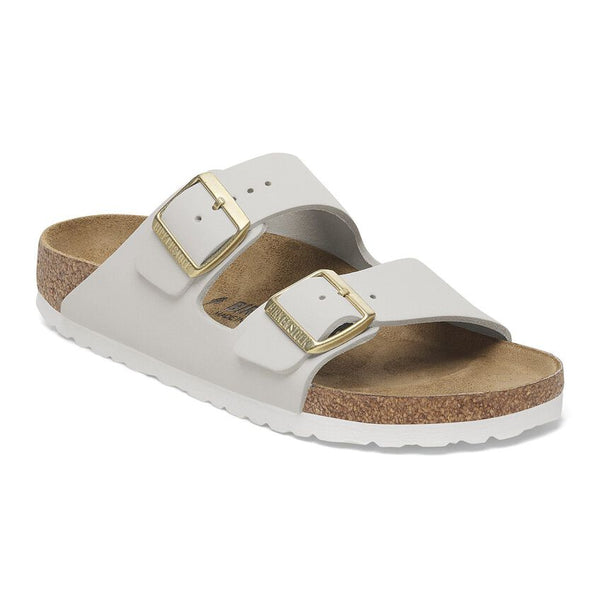 Birkenstock Arizona Nubuck Leather in Stone Blue & Antique White