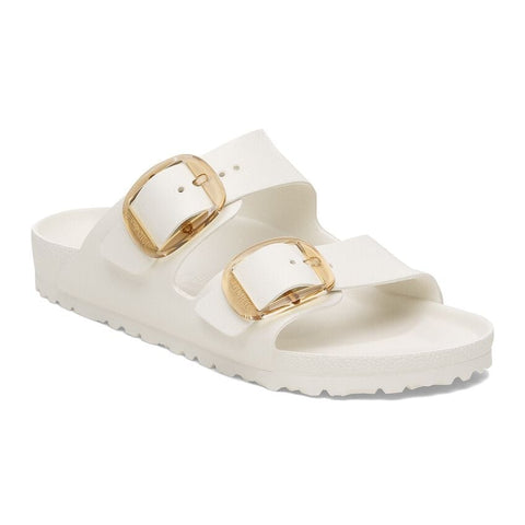 Birkenstock Arizona Big Buckle EVA Sandal in Eggshell & Pink