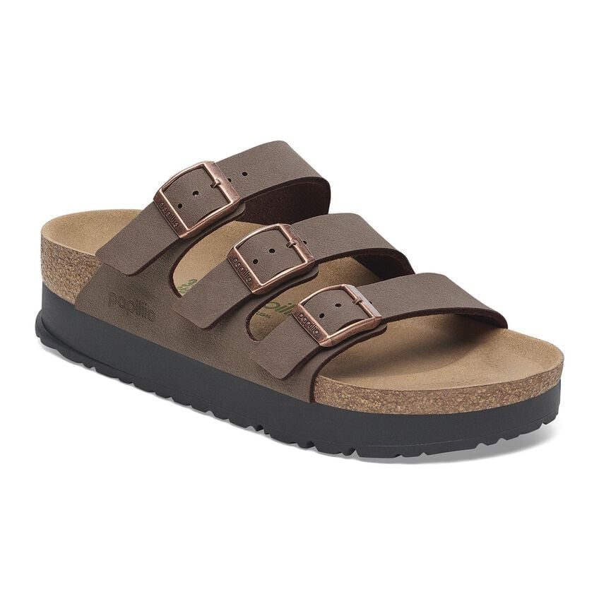 Birkenstock Florida Flex Platform Birkibuc Sandal in Mocha