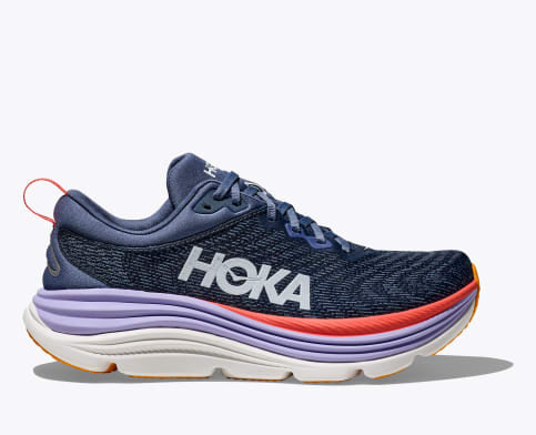 Hoka Men's & Women's Gaviota 5 Stability All Stars Running Shoe in AlpineBlue/Jadeite, Anchor/Grapefruit,  Harbor Mist/Rose Gold, Rose Latte/Cream, Black/Black & Black/White