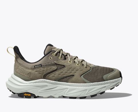 Hoka Anacapa 2 GTX Men's & Women's Low Waterproof Hiking Shoe in Olive & Meteor