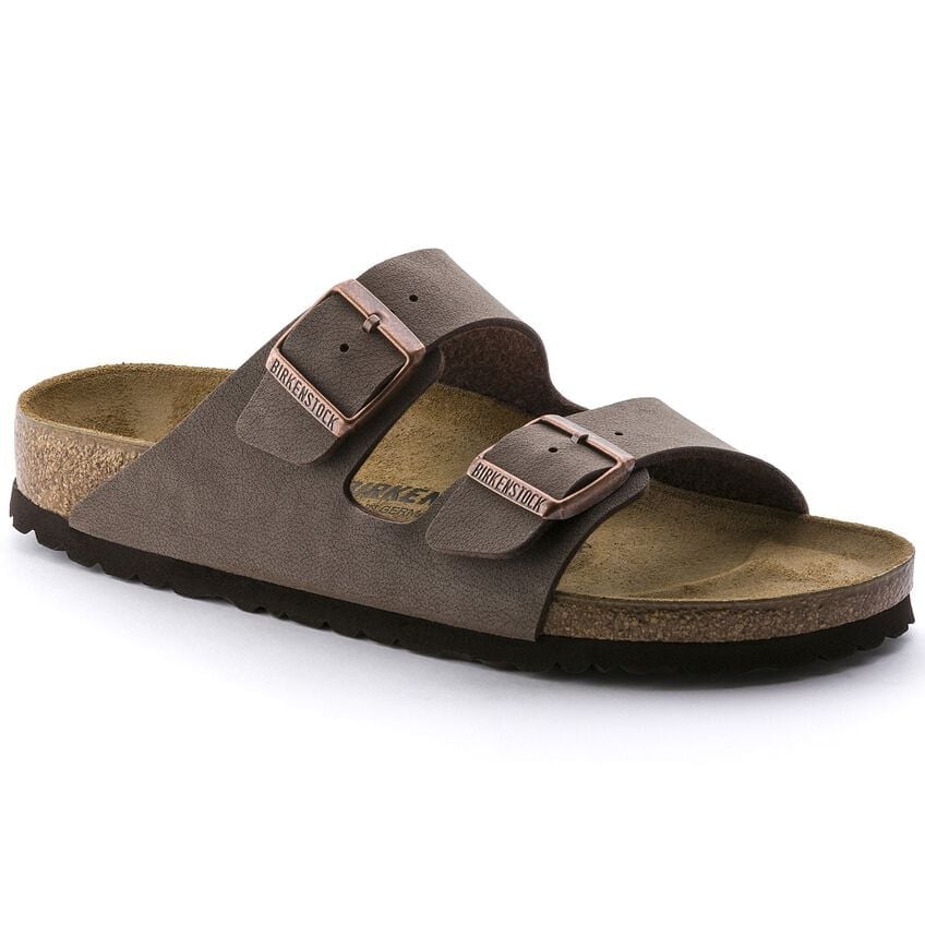 Birkenstock Arizona Birkibuc Sandal in Mocha