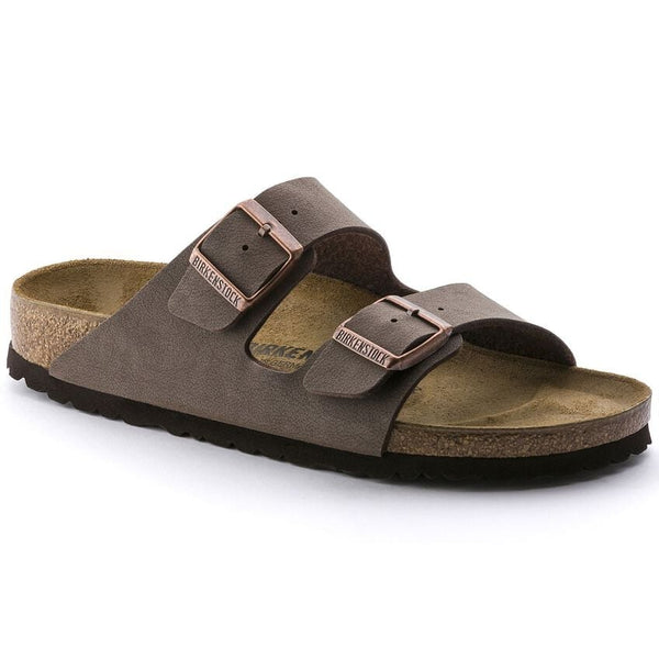 Birkenstock Arizona Birkibuc Sandal in Mocha