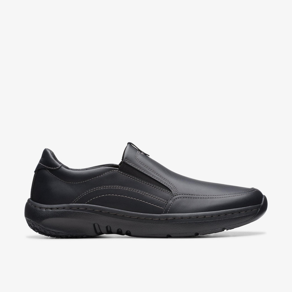 Clarks ClarkPro Step Black Leather Shoe