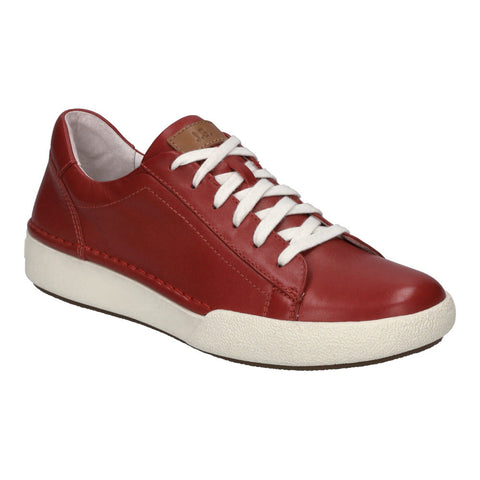 Josef Seibel Claire 01 Sneaker in White, Black, Grey & Hibiscus