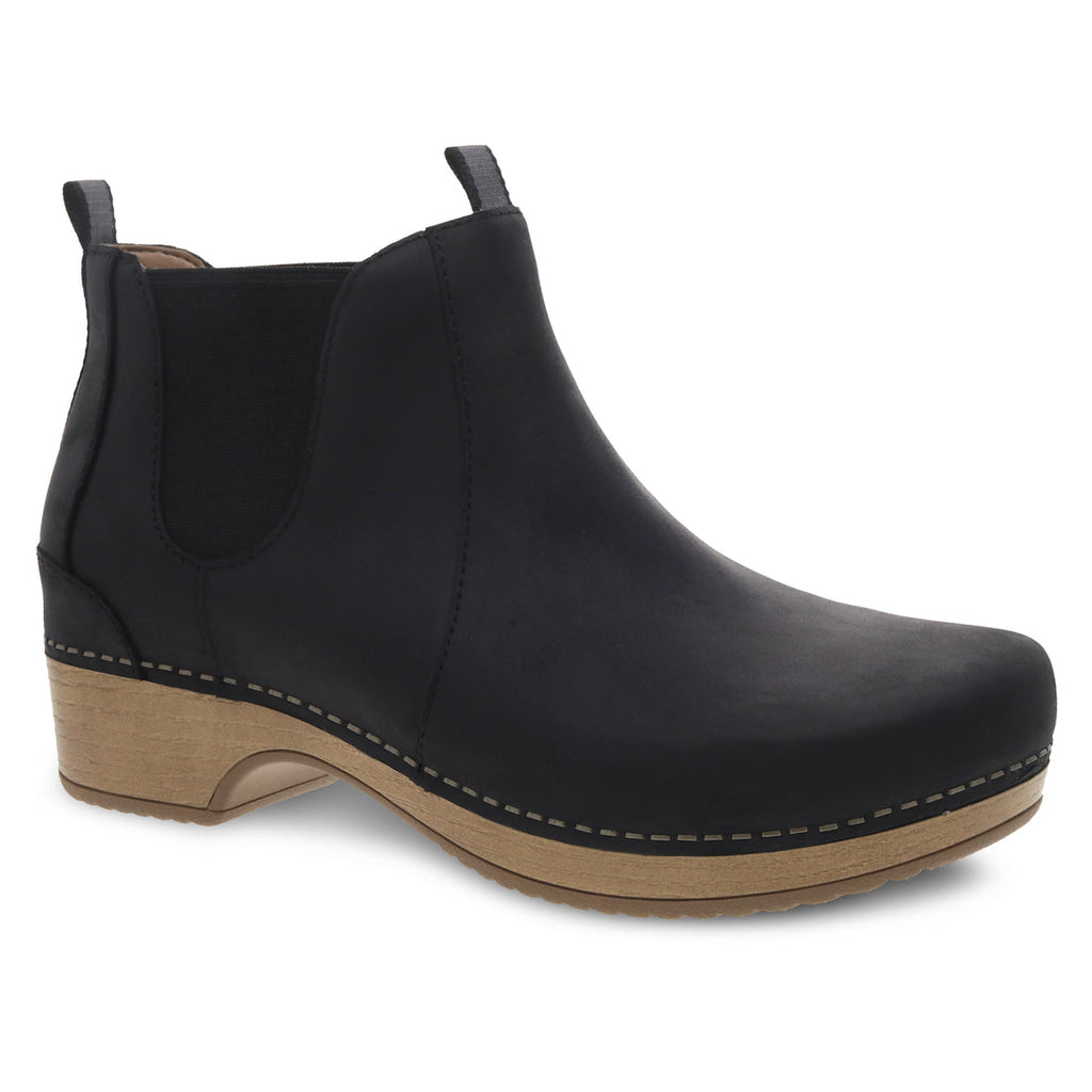 Dansko Becka Black Oiled Pull Up Boot