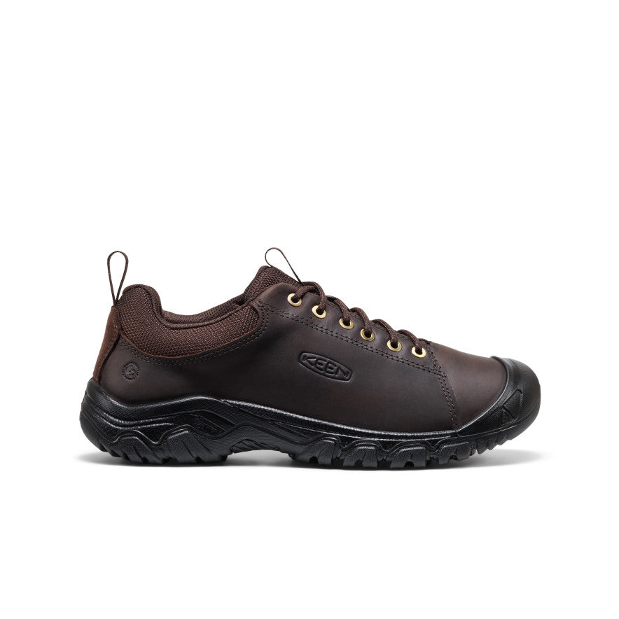 Keen Men's Targhee IV Leather Oxford in Java/Black Available in Wide Widths