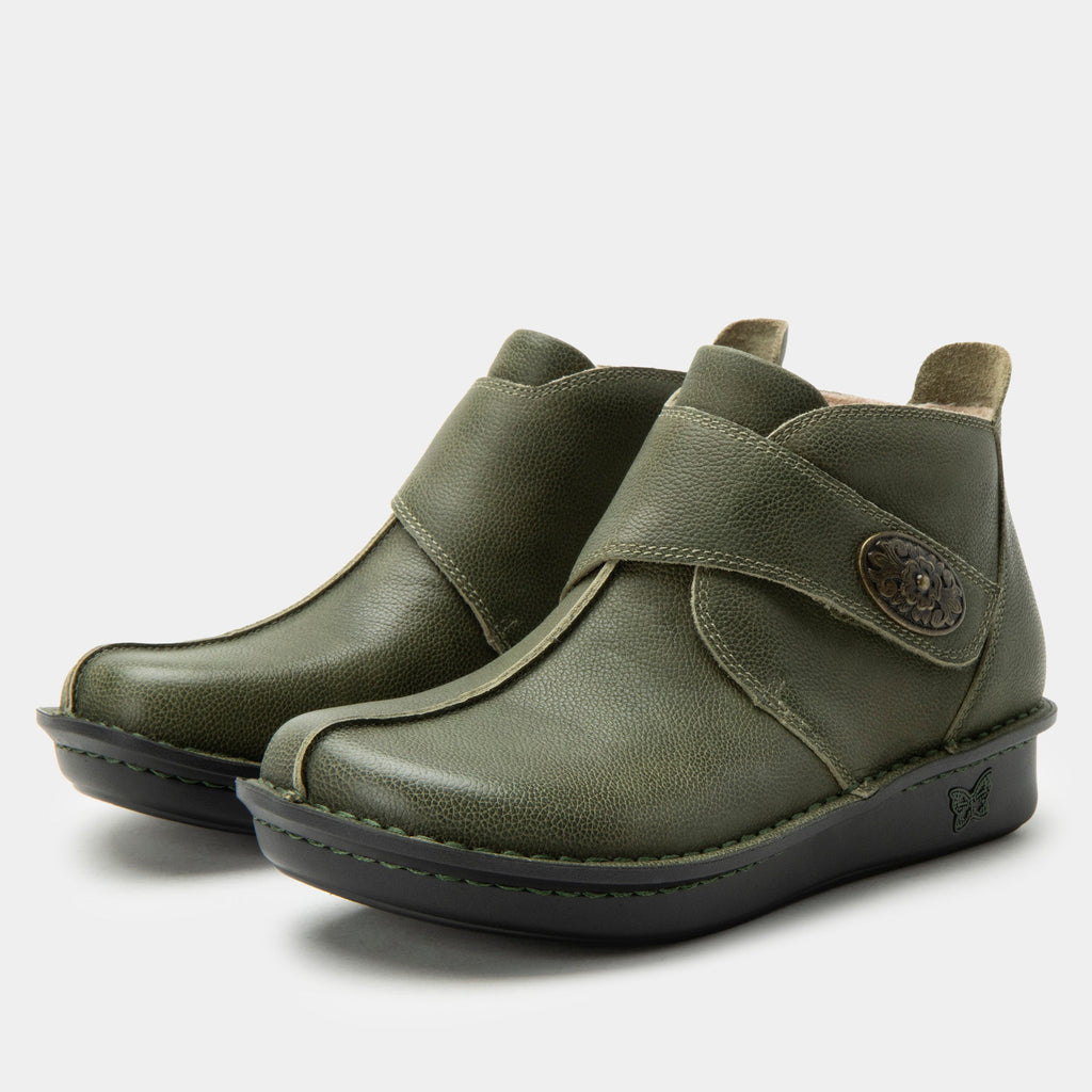 Alegria Caiti Ankle Bootie in Avocado