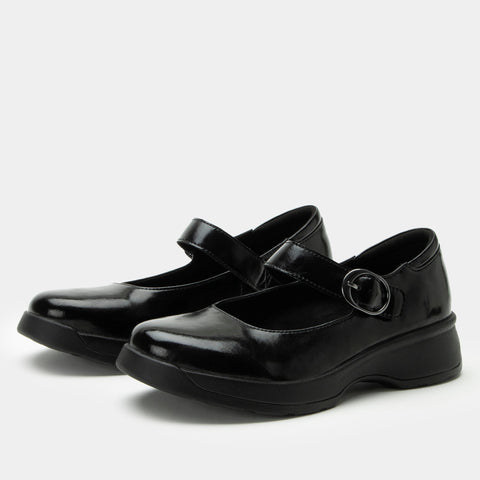 Alegria Jazmine Dapper Black Shoe