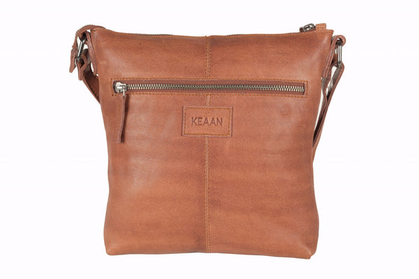 Keaan Isabella Medium Crossbody Bag in Peach, Black & Olive