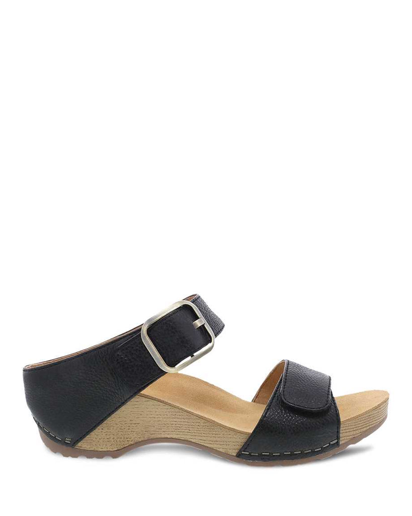 Dansko Tanya in  Black Milled Burnished Leather