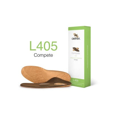 Aetrex L405 Men's Compete Med/High Arch W/ Metatarsal Support Orthotic