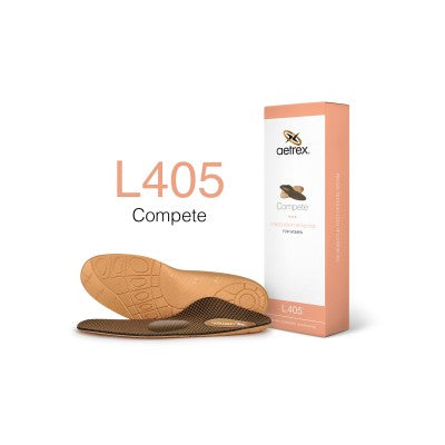 Aetrex L405 Women's Compete Med/High Arch W/ Metatarsal Support Orthotic