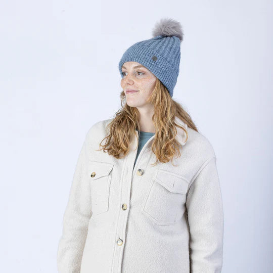 Pistil Piper Beanie in Ocean, Cinder & Charcoal