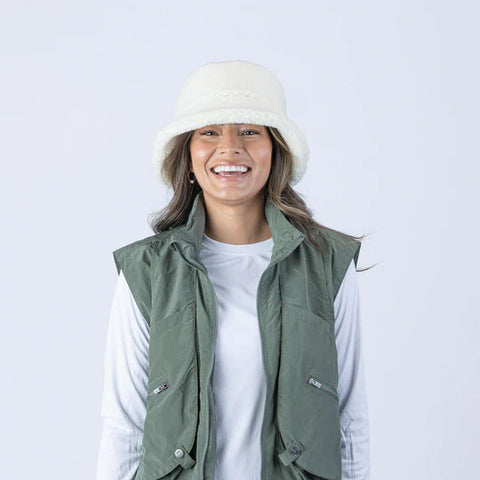 Pistil Bristol Bucket Hat in Natural & Chocolat