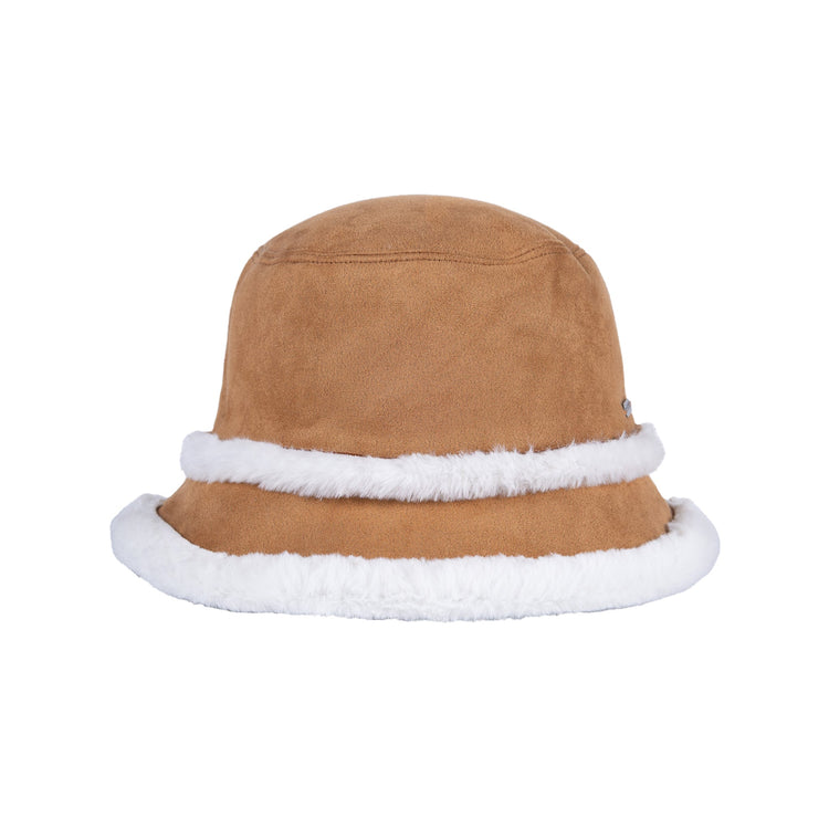 Pistil Winter Bucket Hat in Tan & Black
