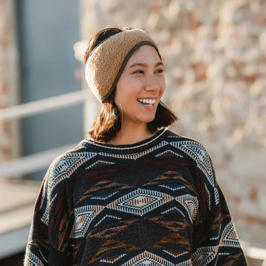 Pistil Ally Headband in Black & Tan