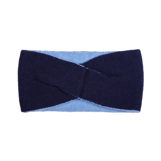 Pistil Courtney Headband in Navy, Plum & Tan