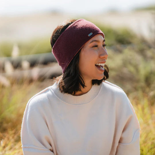 Pistil Courtney Headband in Navy, Plum & Tan