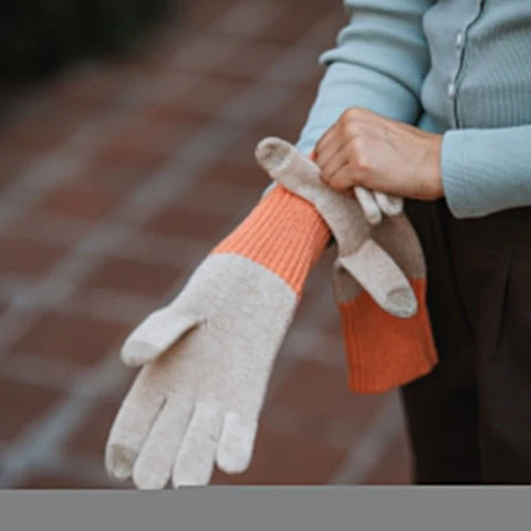 Pistil Kit Glove in Navy, Plum & Tan