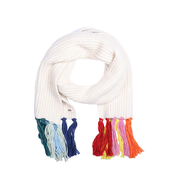 Pistil Isla Scarf in Ivory & Black