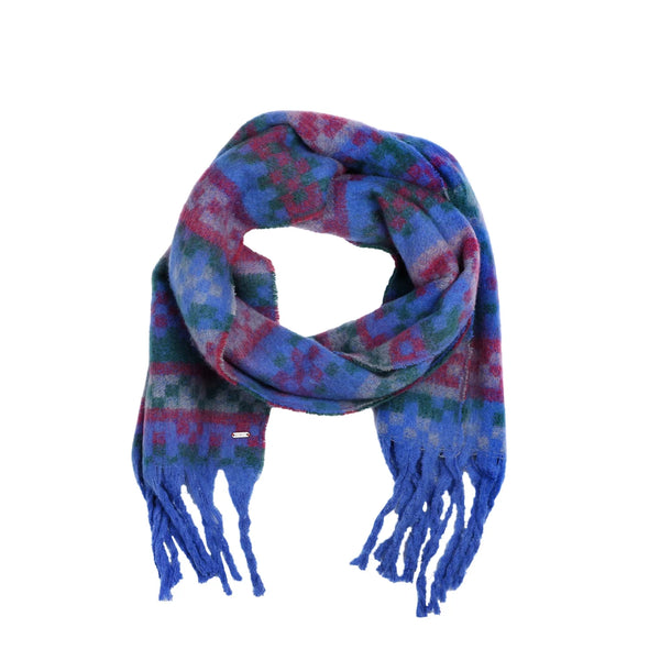 Pistil Fawn Scarf in Blue & Plum