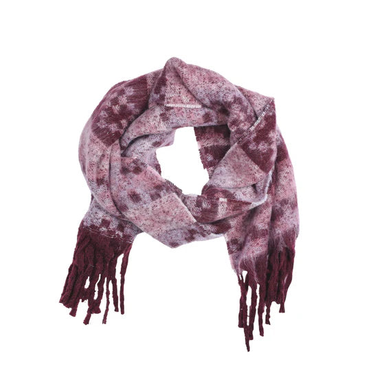 Pistil Fawn Scarf in Blue & Plum