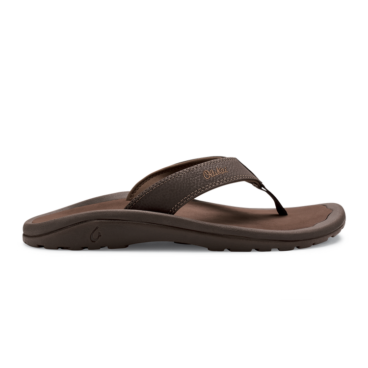 Olukai Ohana Men's Sandal in DarkJava/Ray & Black/DarkShadow