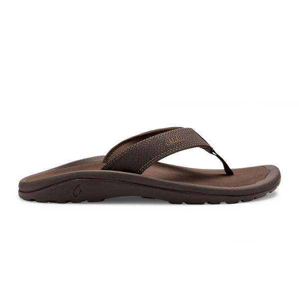 Olukai Men's Ohana Sandal in Sandbar, Dark Java/Ray & Black Dark Shadow
