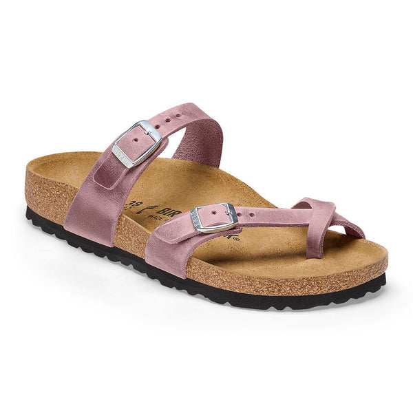 Birkenstock Mayari in Biscay, Fuchia & Lavender Oiled Leather