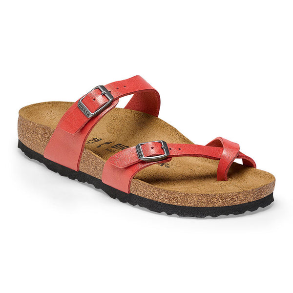 Birkenstock Mayari Birko-Flor in Mars Red, Graceful Matcha, Taupe, Riviera Blue & Aqua