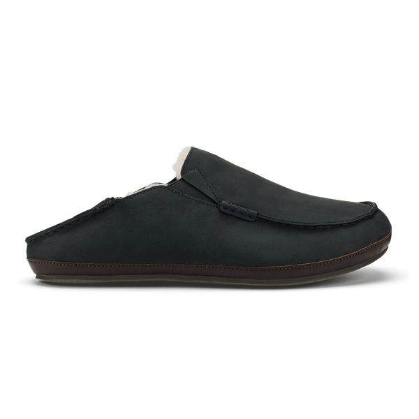 Olukai Moloa Men's Slipper in Black/DarkJava
