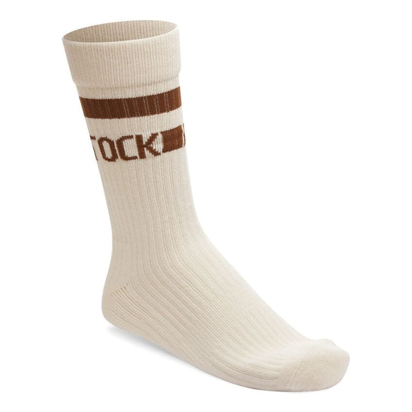 Birkenstock Cotton Tennis Socks in Black & Eggshell