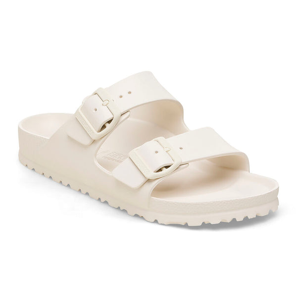 Birkenstock Arizona Essentials EVA in Elem Blue, Eggshell, Surf Green,  Peach, Black & White Available in Narrow Widths