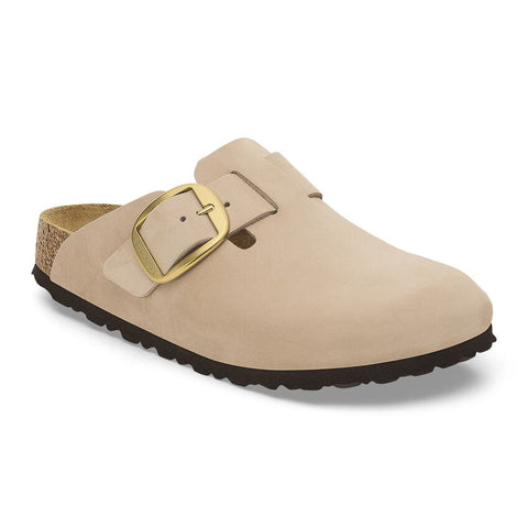 Birkenstock Boston Big Buckle in Sandcastle Available in Narrow Widths