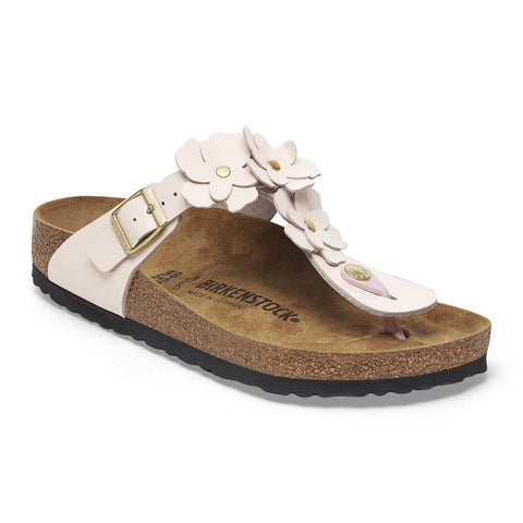 Birkenstock Gizeh Flowers Sandal in Light Rose & Black