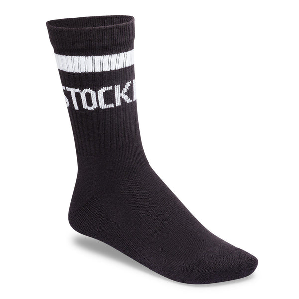 Birkenstock Cotton Tennis Socks in Black/White & Eggshell