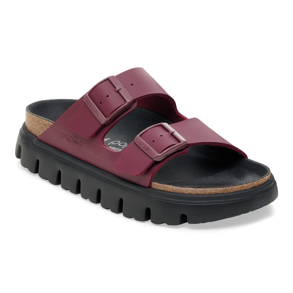 Birkenstock Arizona Chunky Birko Flor Leather in Rose & Zinfandel Available in Narrow Widths
