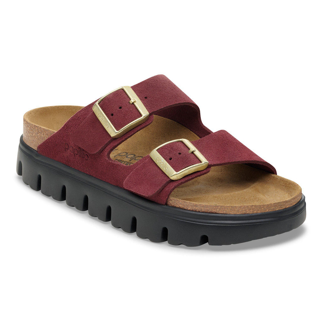Birkenstock Arizona Chunky Birko Flor Leather in Rose & Zinfandel Available in Narrow Widths