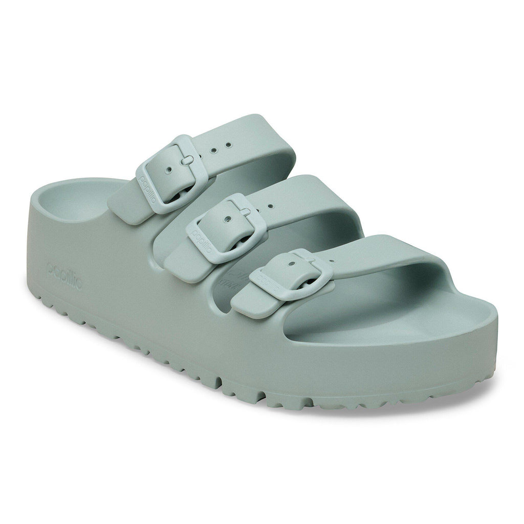 Birkenstock Florida III Flex Platform Eva Sandal in Eggshell & Pure Sage