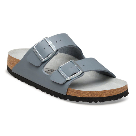 Birkenstock Arizona Birko-Flor in Basalt Grey, Black & Saffiano Black