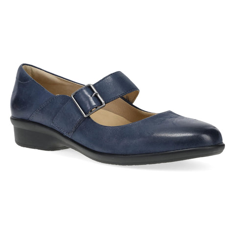 Dansko Collette Navy & Black Burnished Nubuck Mary Jane