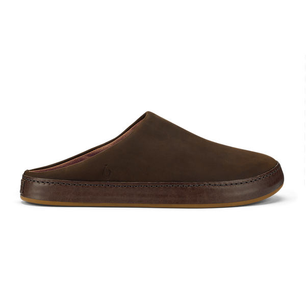 Olukai Kuʻu Men's Slipper Shoe in Dark Java