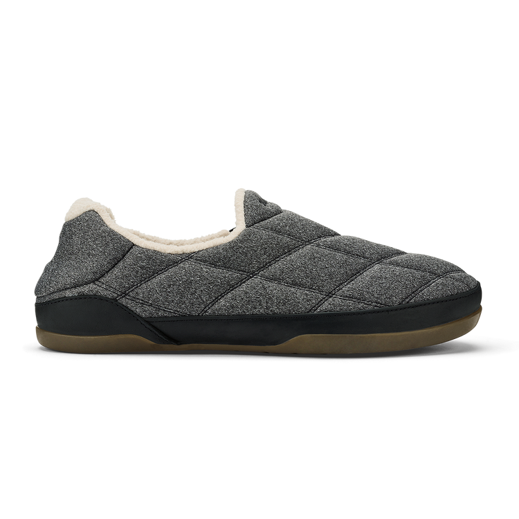 Olukai Pūkuʻi Men's Slipper in Dark Shadow/Lava Rock