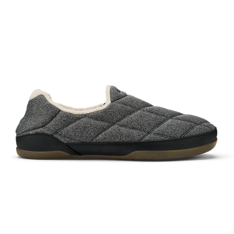 Olukai Pūkuʻi Men's Slipper in Dark Shadow/Lava Rock