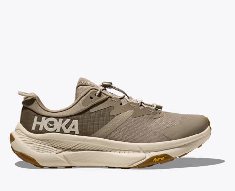 Hoka Men's Transport in Black Alabaster, Dune/Eggnog & Black/Black