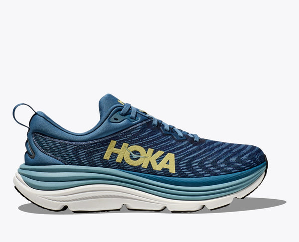 Hoka Gaviota 5 Stability All Star Men's & Women's Running Shoe in Limestone/Diva Blue, Airy  Blue/Sunlit Ocean, Bluesteel/Stone Blue & Black/White