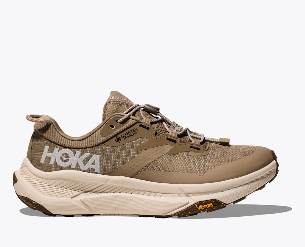 Hoka Women's Transport GTX in Dune/Eggnog