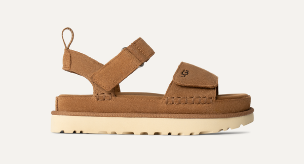 UGG GoldenStar Sandal in Sand & Chestnut